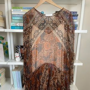 Chloe floral print silk dress